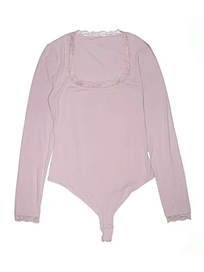 Pre-owned Reoria Bodysuit In Pink