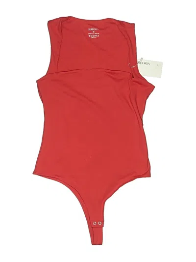 Pre-owned Reoria Bodysuit In Red