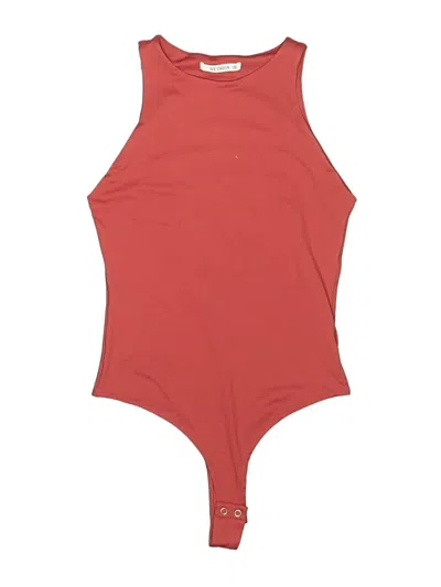Pre-owned Reoria Bodysuit In Red
