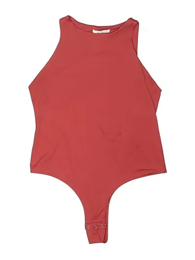 Pre-owned Reoria Bodysuit In Red