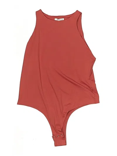 Pre-owned Reoria Bodysuit In Red