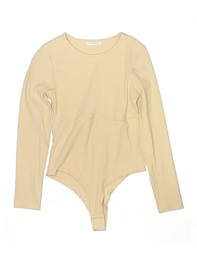 Pre-owned Reoria Bodysuit In Tan