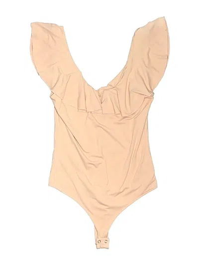 Pre-owned Reoria Bodysuit In Tan