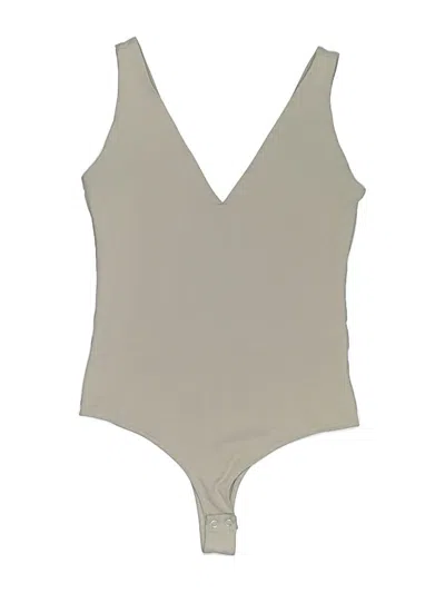 Pre-owned Reoria Bodysuit In Tan