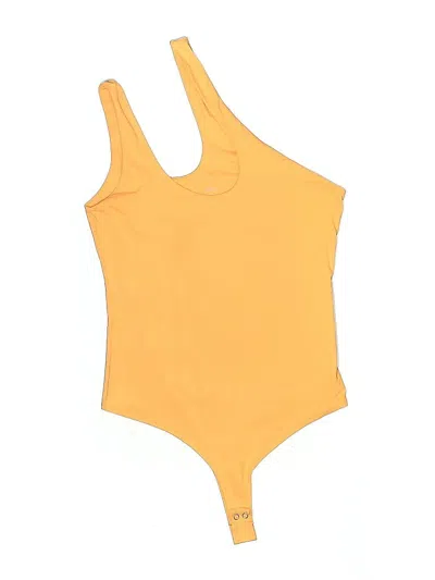 Pre-owned Reoria Bodysuit In Yellow
