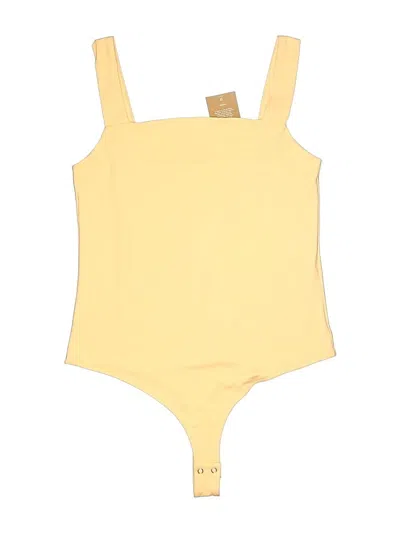 Pre-owned Reoria Bodysuit In Yellow