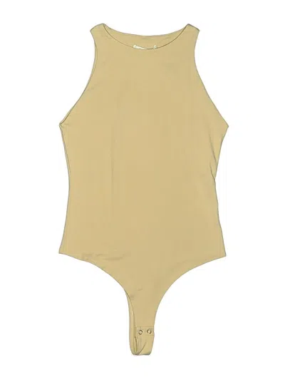 Pre-owned Reoria Bodysuit In Yellow