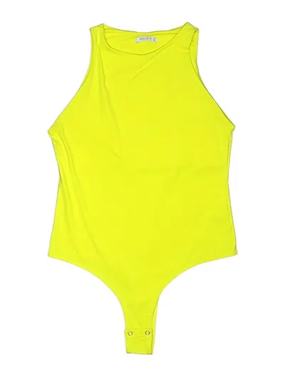 Pre-owned Reoria Bodysuit In Yellow