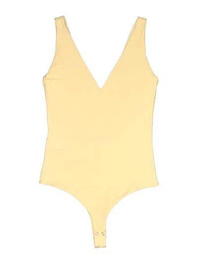Pre-owned Reoria Bodysuit In Yellow