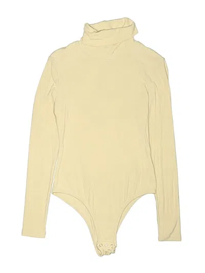 Pre-owned Reoria Bodysuit In Yellow