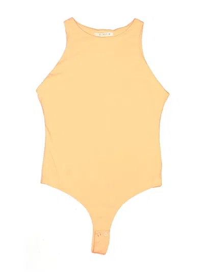 Pre-owned Reoria Bodysuit In Yellow