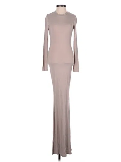 Pre-owned Reoria Casual Dress In Tan