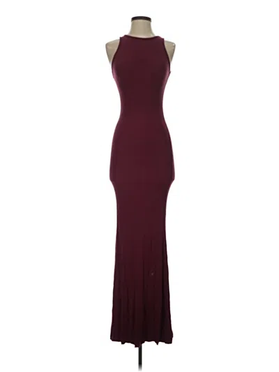 Pre-owned Reoria Cocktail Dress In Burgundy