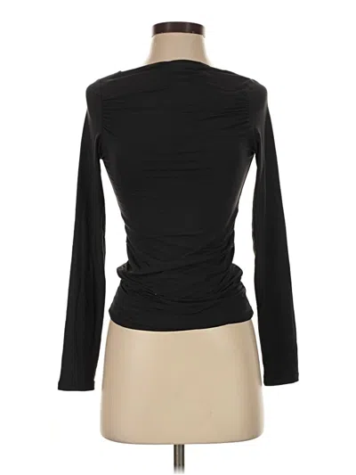 Pre-owned Reoria Long Sleeve Top Black Turtleneck Tops
