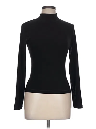 Pre-owned Reoria Long Sleeve Turtleneck In Black