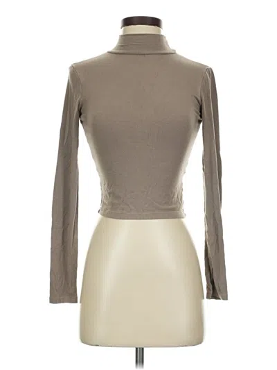 Pre-owned Reoria Long Sleeve Turtleneck In Brown