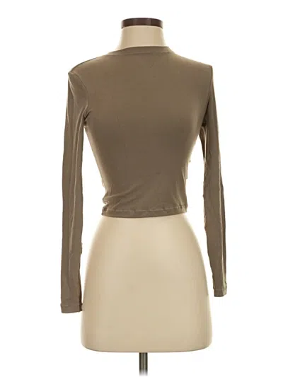 Pre-owned Reoria Long Sleeve Turtleneck In Tan