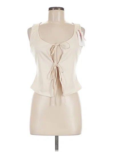 Pre-owned Reoria Sleeveless Blouse In Ivory