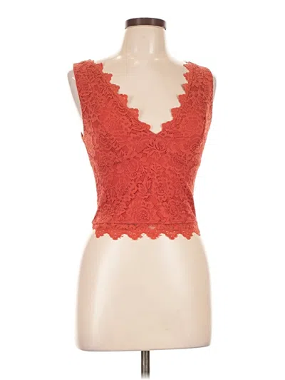 Pre-owned Reoria Sleeveless Blouse In Orange