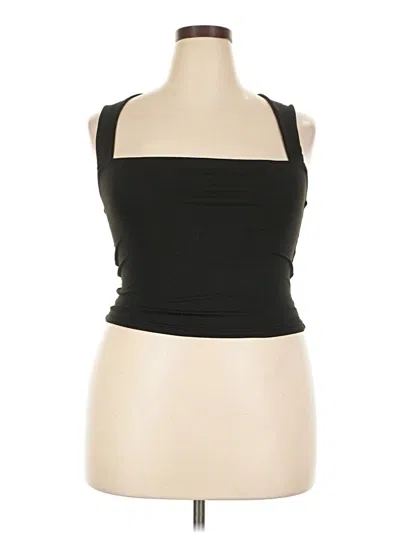 Pre-owned Reoria Sleeveless Top Black Strapless Neckline Tops