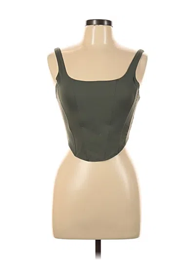 Pre-owned Reoria Sleeveless Top Green Sweetheart Neckline Tops