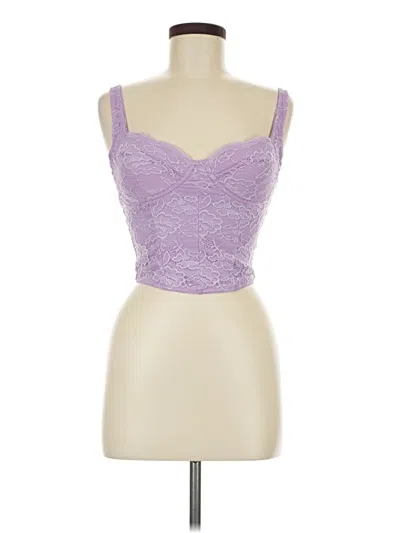 Pre-owned Reoria Sleeveless Top Purple Sweetheart Neckline Tops