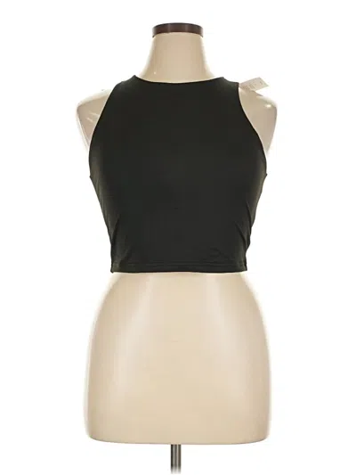 Pre-owned Reoria Tank Top Black Halter Neckline Tops