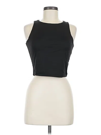 Pre-owned Reoria Tank Top Black Halter Neckline Tops