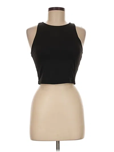 Pre-owned Reoria Tank Top Black Halter Neckline Tops