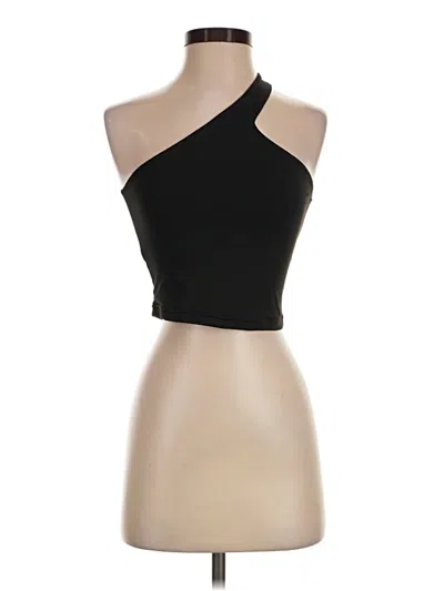 Pre-owned Reoria Tank Top Black One Shoulder Neckline Tops