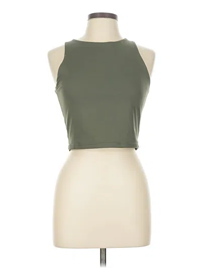 Pre-owned Reoria Tank Top Green Halter Neckline Tops