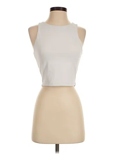 Pre-owned Reoria Tank Top Ivory Halter Neckline Tops