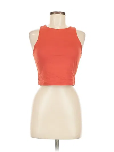 Pre-owned Reoria Tank Top Orange Halter Neckline Tops