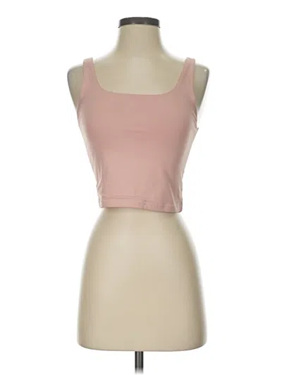 Pre-owned Reoria Tank Top Pink Strapless Neckline Tops