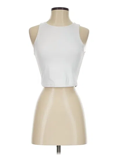Pre-owned Reoria Tank Top White Halter Neckline Tops