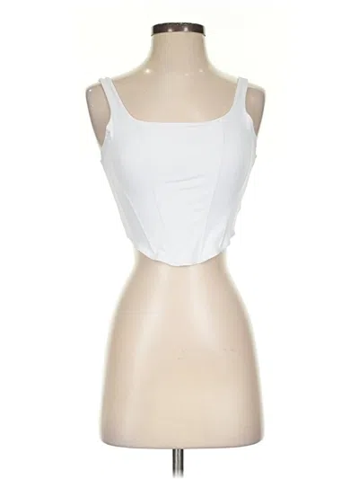 Pre-owned Reoria Tank Top White Strapless Neckline Tops