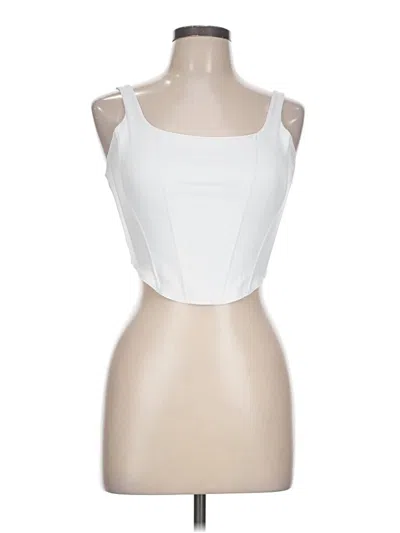 Pre-owned Reoria Tank Top White Strapless Neckline Tops