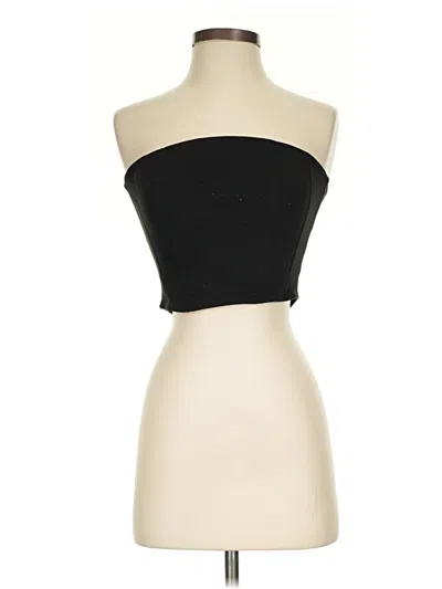 Pre-owned Reoria Tube Top Black Strapless Neckline Tops