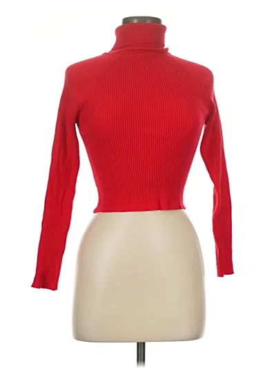 Pre-owned Reoria Turtleneck Sweater In Red