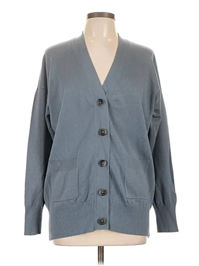 Pre-owned Repeat Cashmere Cardigan Sweater In Gray