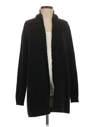 Pre-owned Repeat Cashmere Cashmere Cardigan Sweater In Black