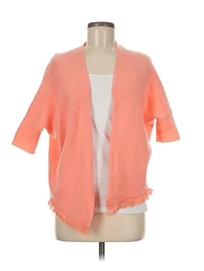 Pre-owned Repeat Cashmere Cashmere Cardigan Sweater In Orange