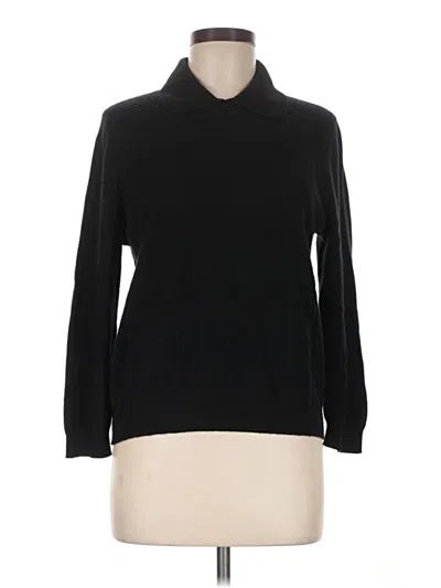 Pre-owned Repeat Cashmere Cashmere Pullover Sweater In Black