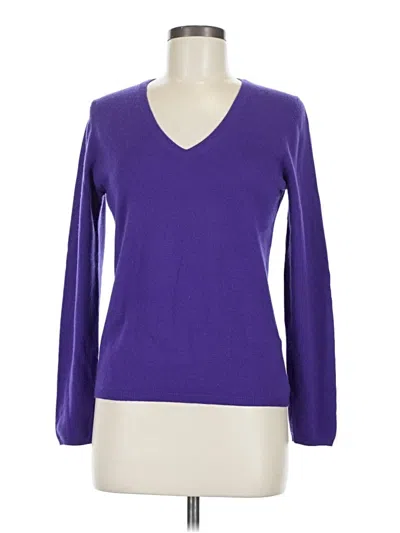 Pre-owned Repeat Cashmere Cashmere Pullover Sweater In Purple