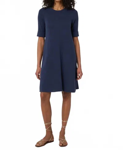Repeat Cashmere Fine Knit Dress In Night In Multi