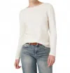 Repeat Cashmere Medium Weight Cashmere Boat Neck Sweater In Cream In White