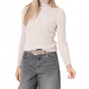 Repeat Cashmere Organic Cashmere Rib-knit Turtleneck Sweater In Snow In White