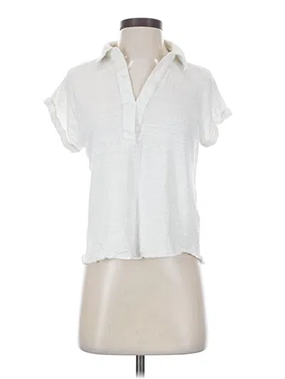 Pre-owned Repeat Cashmere Short Sleeve Blouse In White