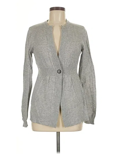 Pre-owned Repeat Cashmere Wool Cardigan Sweater In Gray