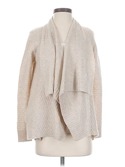 Pre-owned Repeat Cashmere Wool Cardigan Sweater In Tan